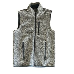 Beverly Hills Polo Club Men's Heather Gray full zip vest